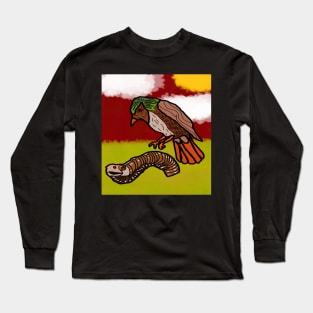 bird with strange worm Long Sleeve T-Shirt